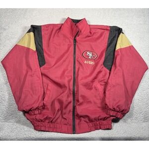 Vintage San Fransisco 49ers NFL Jacket‎ Mens XL Red Full Zip